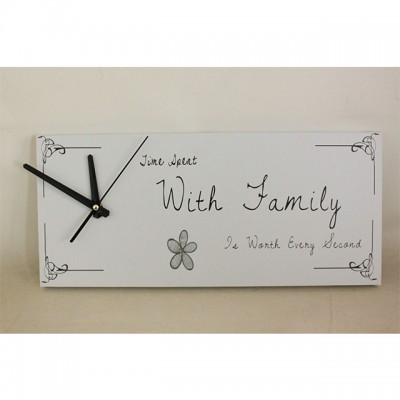 Family clock canvas painting wall clock pictures canvas print for living room frameless art work wholesale